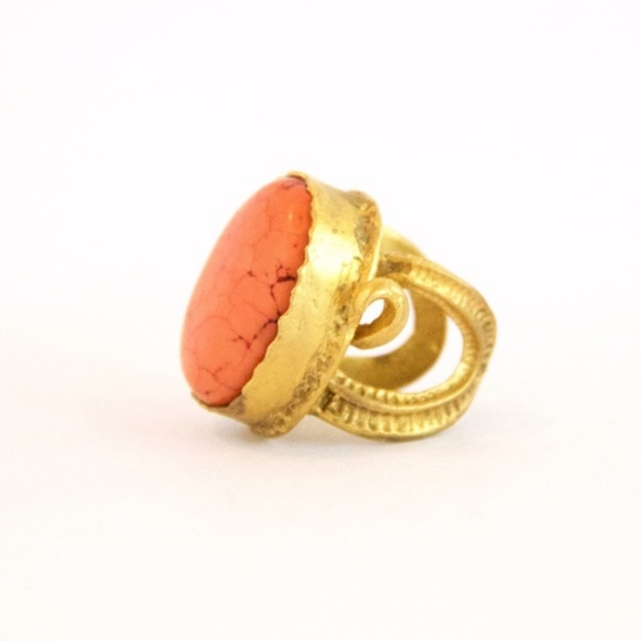 *SOLD* Coral Ring // Handmade // Open - Picture 3 of 5